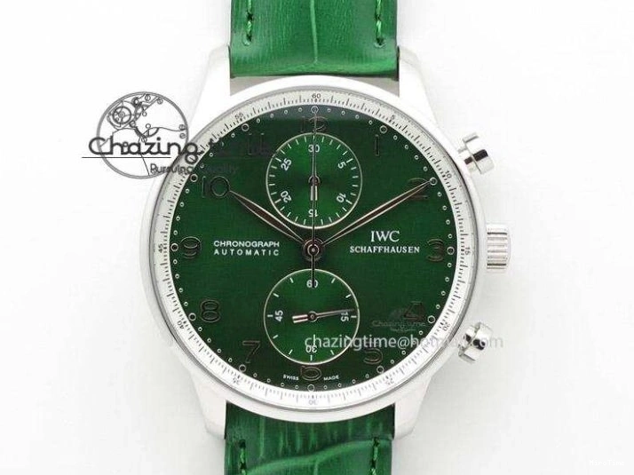 MIROTIME 0313 Modern Portuguese IW371404 ZF V3 1:1 Best Edition SS Black Dial On Black Leather Strap A 7267